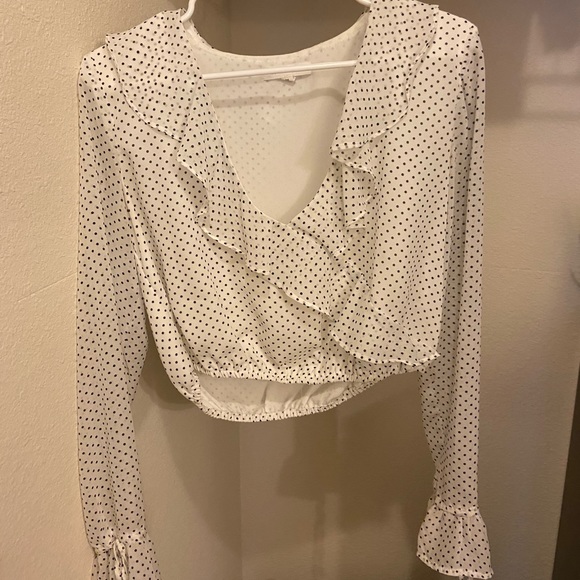 Honey Punch Polka Dot Blouse - Picture 1 of 3